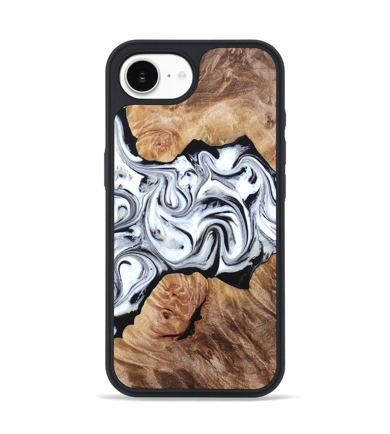 iPhone 17e Wood Phone Case - Dian (Black & White, 832128)