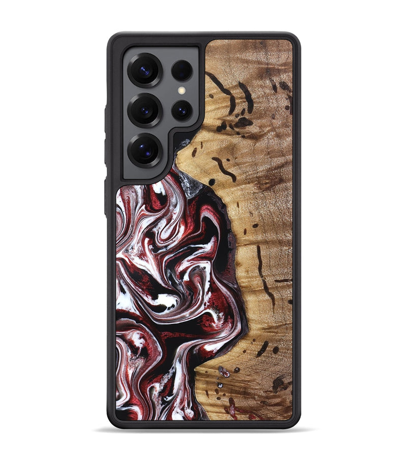 Galaxy S25 Ultra Wood Phone Case - Milena (Red, 832129)