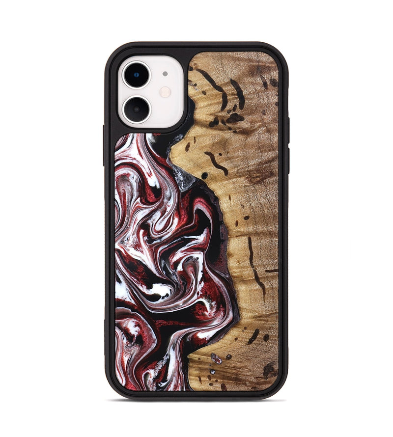 iPhone 11 Wood Phone Case - Milena (Red, 832129)