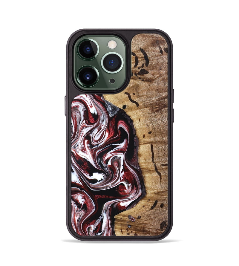 iPhone 13 Pro Wood Phone Case - Milena (Red, 832129)
