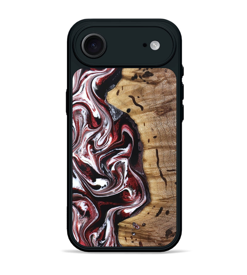 iPhone 17 Air Wood Phone Case - Milena (Red, 832129)