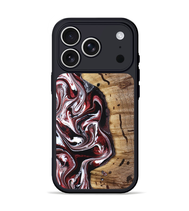 iPhone 17 Pro Wood Phone Case - Milena (Red, 832129)