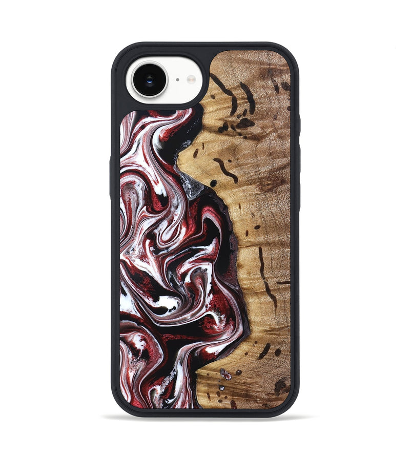 iPhone 17e Wood Phone Case - Milena (Red, 832129)
