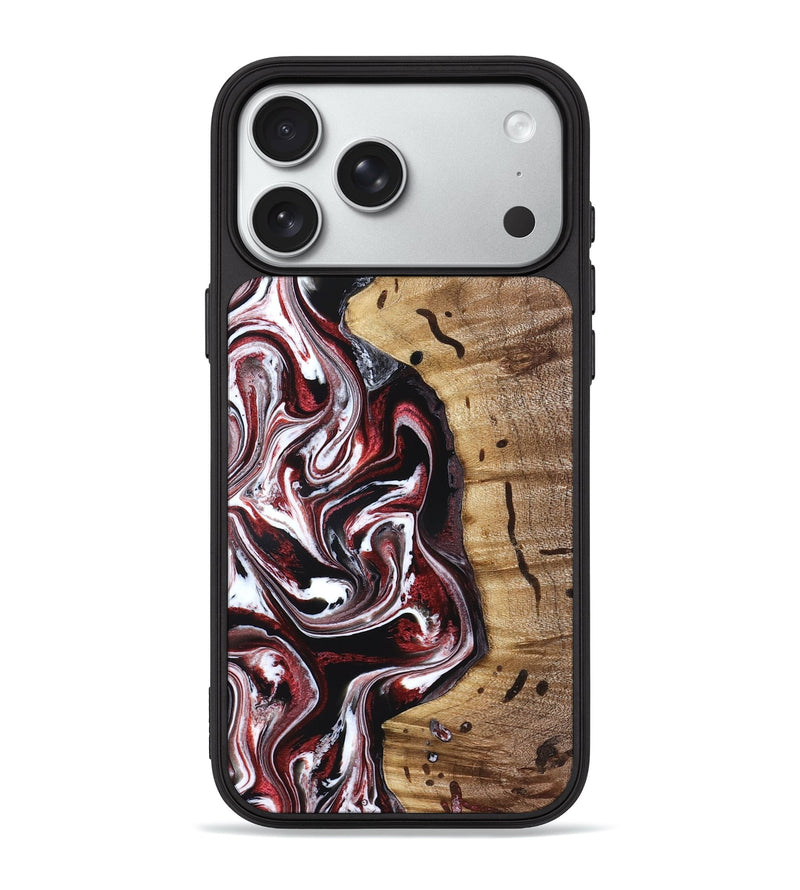 iPhone 18 Pro Max Wood Phone Case - Milena (Red, 832129)