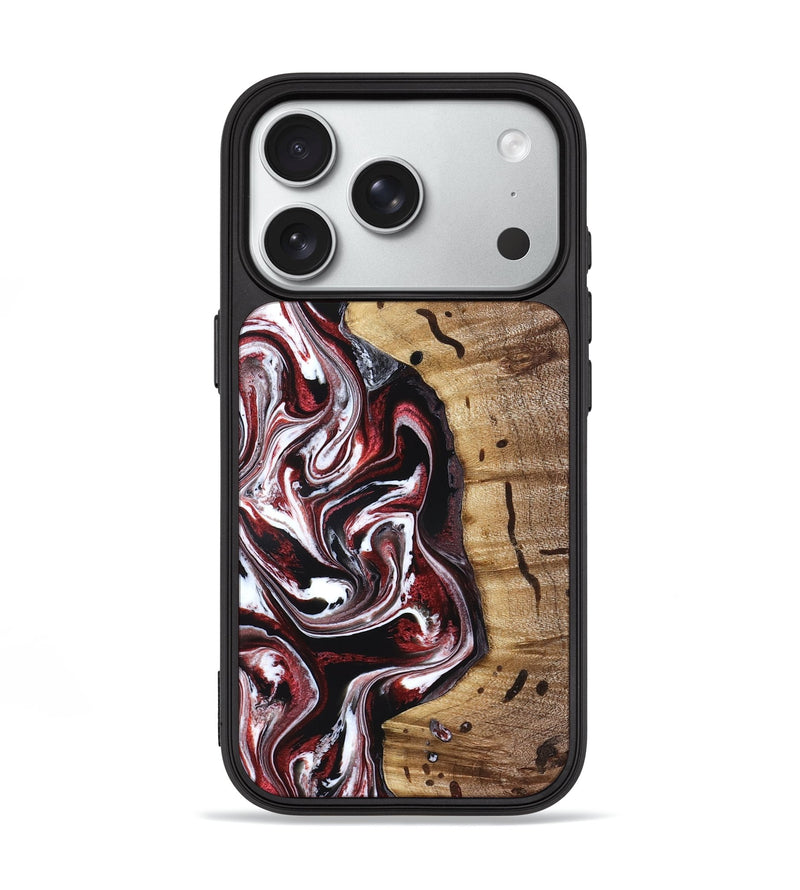 iPhone 18 Pro Wood Phone Case - Milena (Red, 832129)