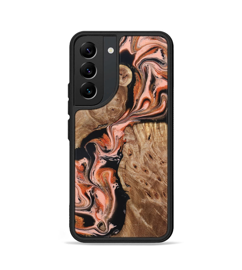 Galaxy S22 Wood Phone Case - Skye (Red, 832130)