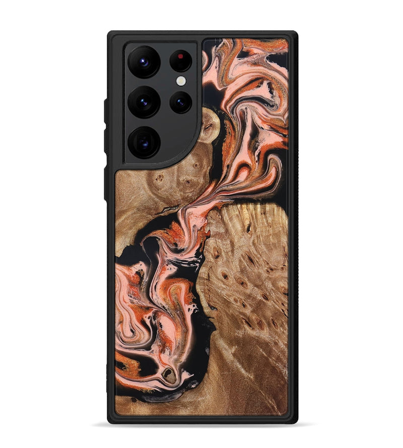 Galaxy S22 Ultra Wood Phone Case - Skye (Red, 832130)