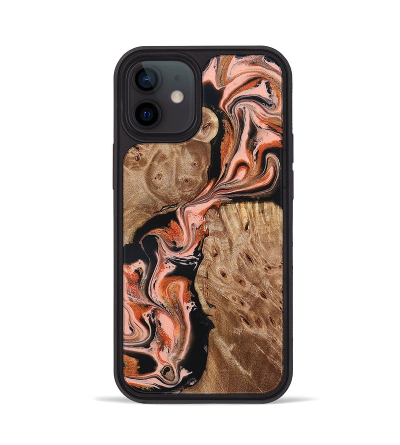 iPhone 12 Wood Phone Case - Skye (Red, 832130)