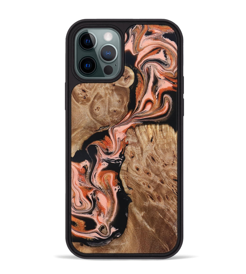 iPhone 12 Pro Max Wood Phone Case - Skye (Red, 832130)