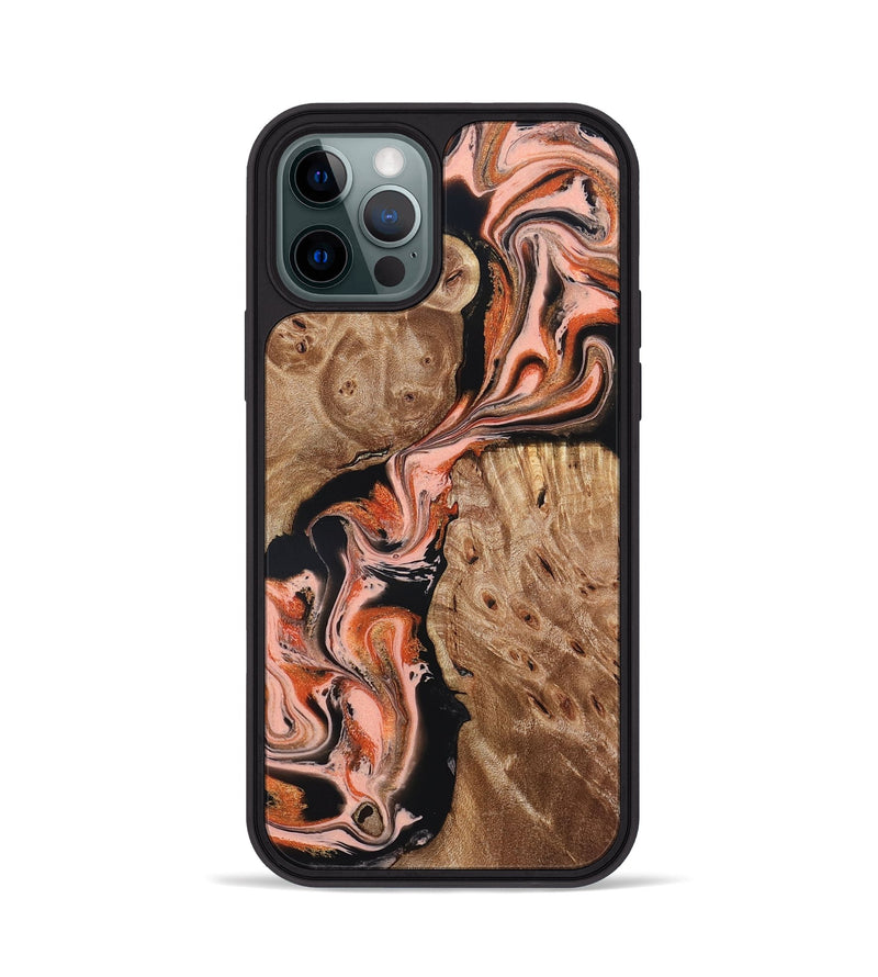 iPhone 12 Pro Wood Phone Case - Skye (Red, 832130)