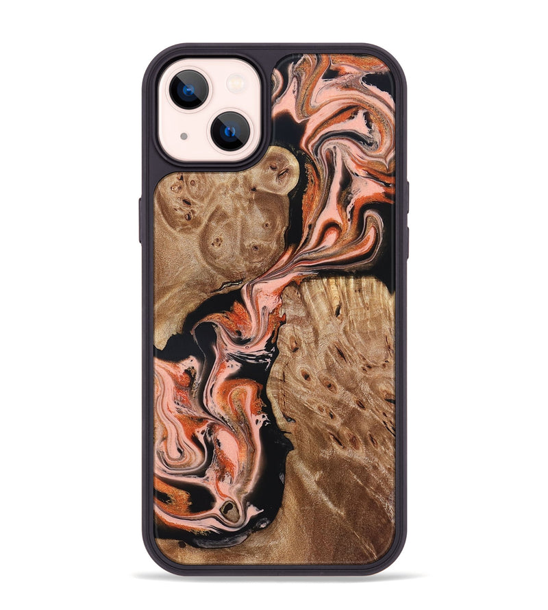iPhone 14 Plus Wood Phone Case - Skye (Red, 832130)