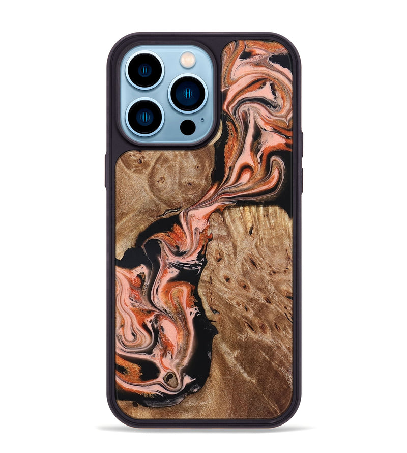 iPhone 14 Pro Max Wood Phone Case - Skye (Red, 832130)
