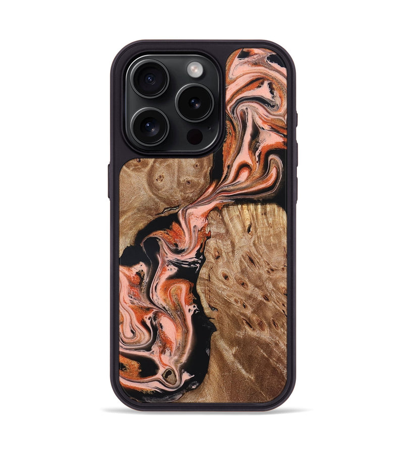 iPhone 15 Pro Wood Phone Case - Skye (Red, 832130)