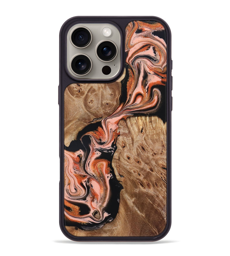 iPhone 16 Pro Max Wood Phone Case - Skye (Red, 832130)