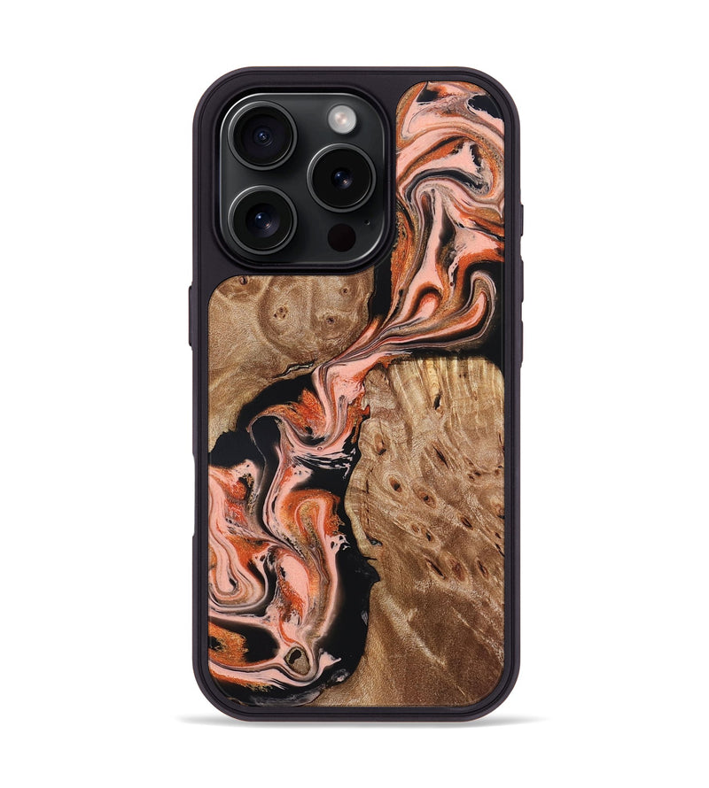 iPhone 16 Pro Wood Phone Case - Skye (Red, 832130)