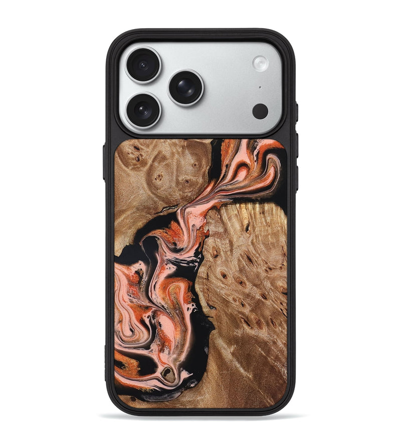 iPhone 18 Pro Max Wood Phone Case - Skye (Red, 832130)
