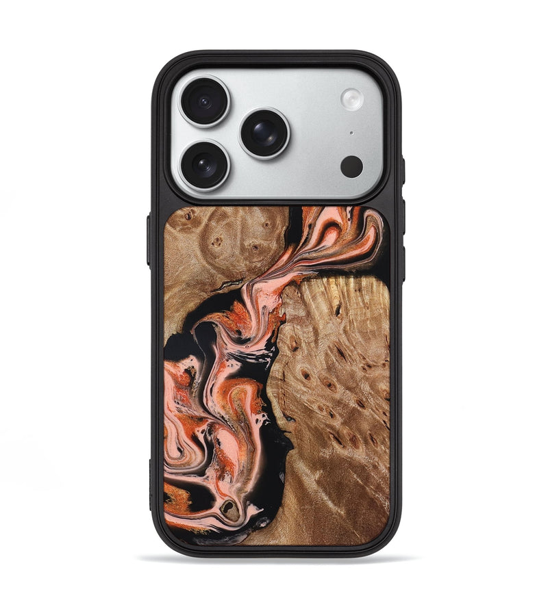 iPhone 18 Pro Wood Phone Case - Skye (Red, 832130)
