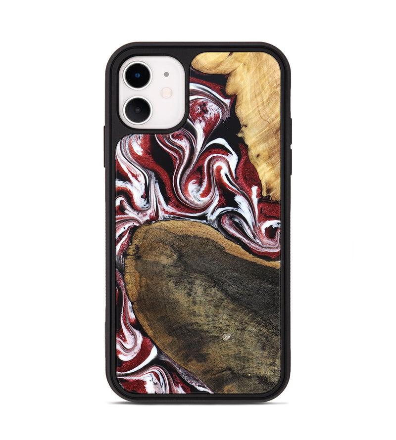 iPhone 11 Wood Phone Case - Seamus (Red, 832131)