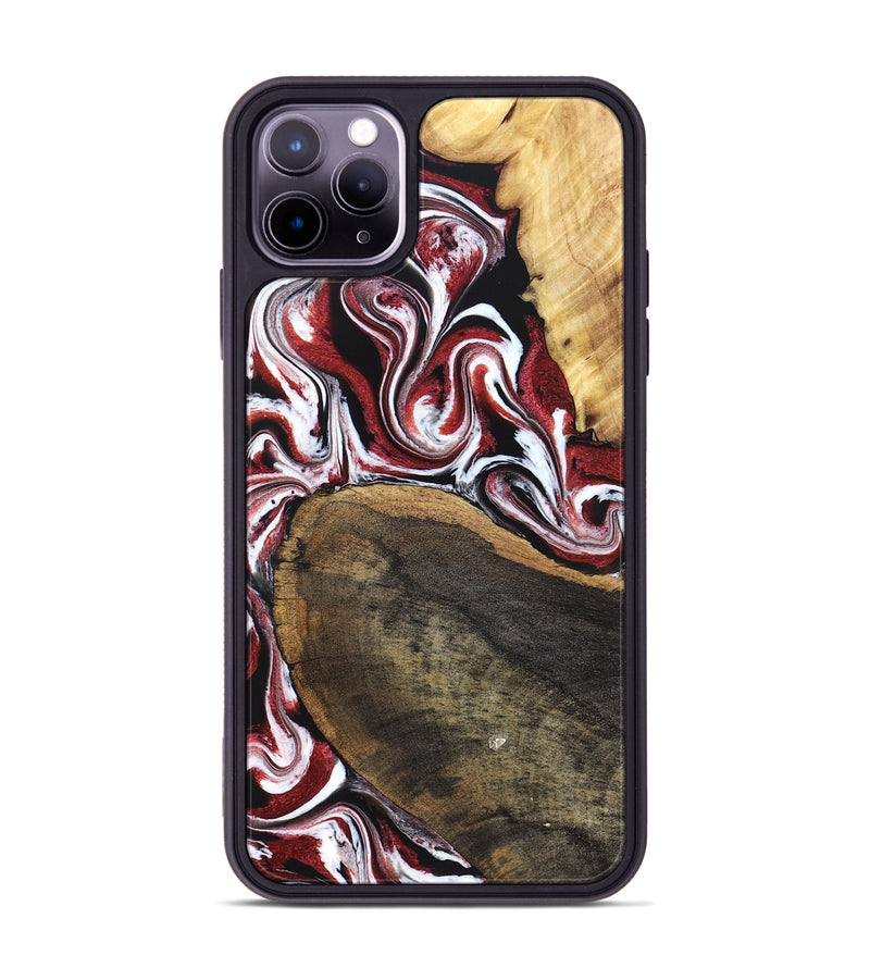 iPhone 11 Pro Max Wood Phone Case - Seamus (Red, 832131)