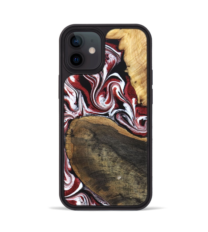 iPhone 12 Wood Phone Case - Seamus (Red, 832131)
