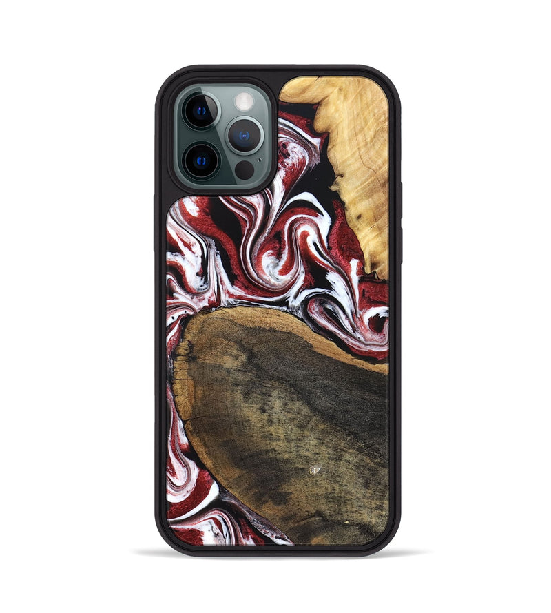 iPhone 12 Pro Wood Phone Case - Seamus (Red, 832131)