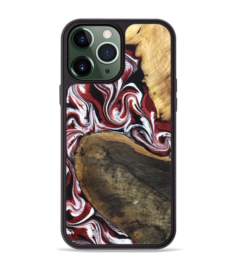 iPhone 13 Pro Max Wood Phone Case - Seamus (Red, 832131)