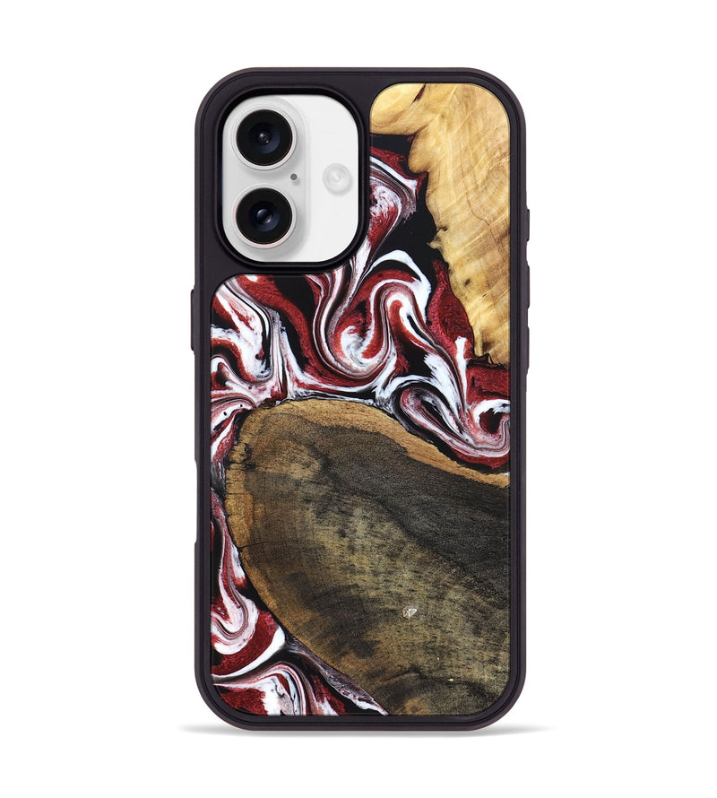 iPhone 17 Wood Phone Case - Seamus (Red, 832131)