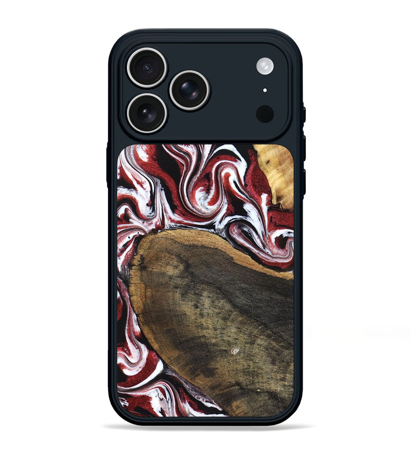 iPhone 17 Pro Max Wood Phone Case - Seamus (Red, 832131)