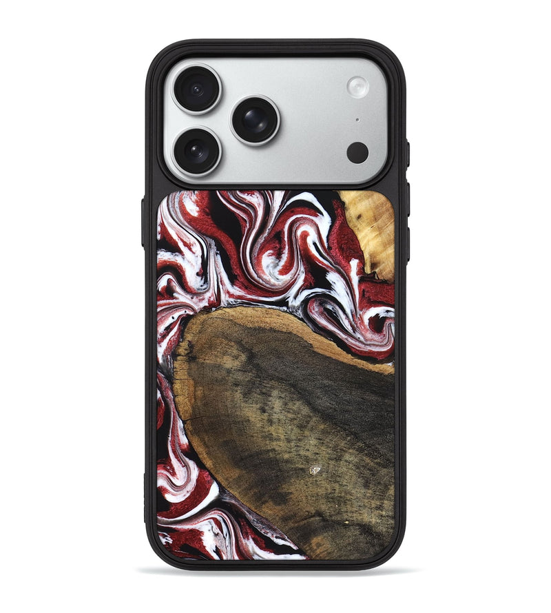 iPhone 18 Pro Max Wood Phone Case - Seamus (Red, 832131)
