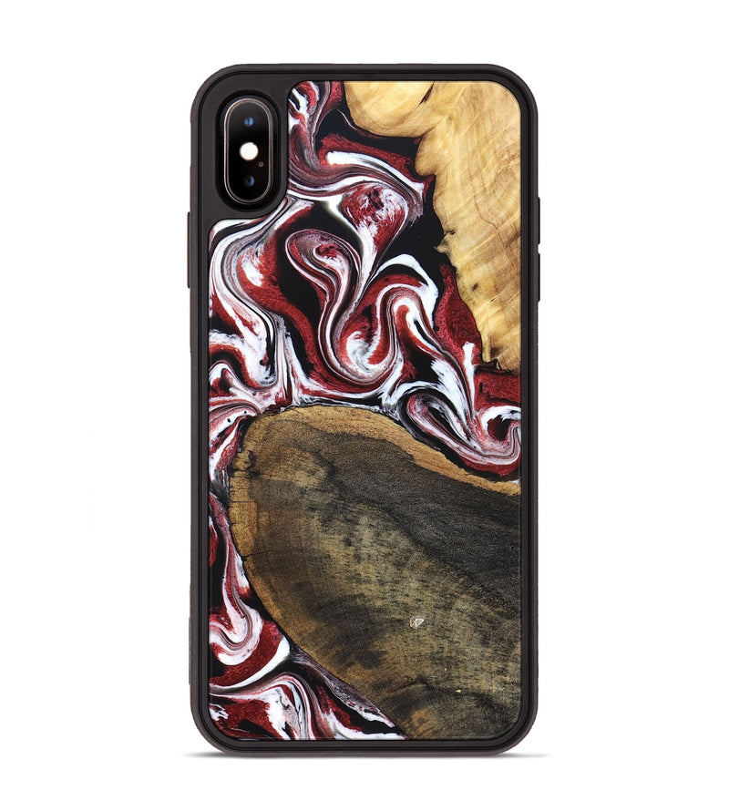 iPhone Xs Max Wood Phone Case - Seamus (Red, 832131)