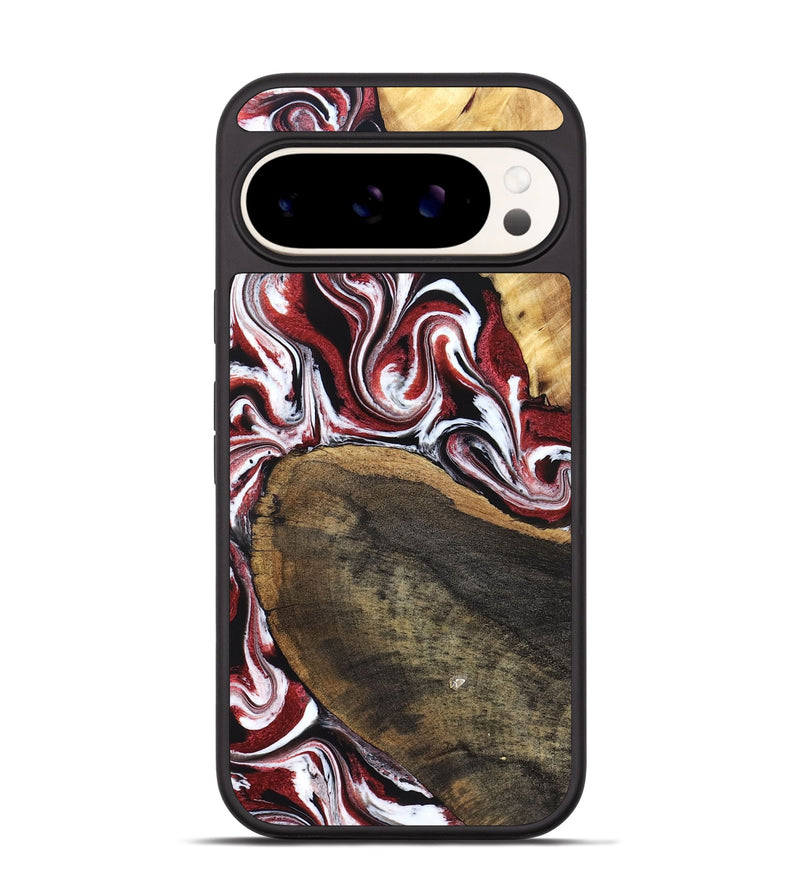 Pixel 9 Pro Wood Phone Case - Seamus (Red, 832131)