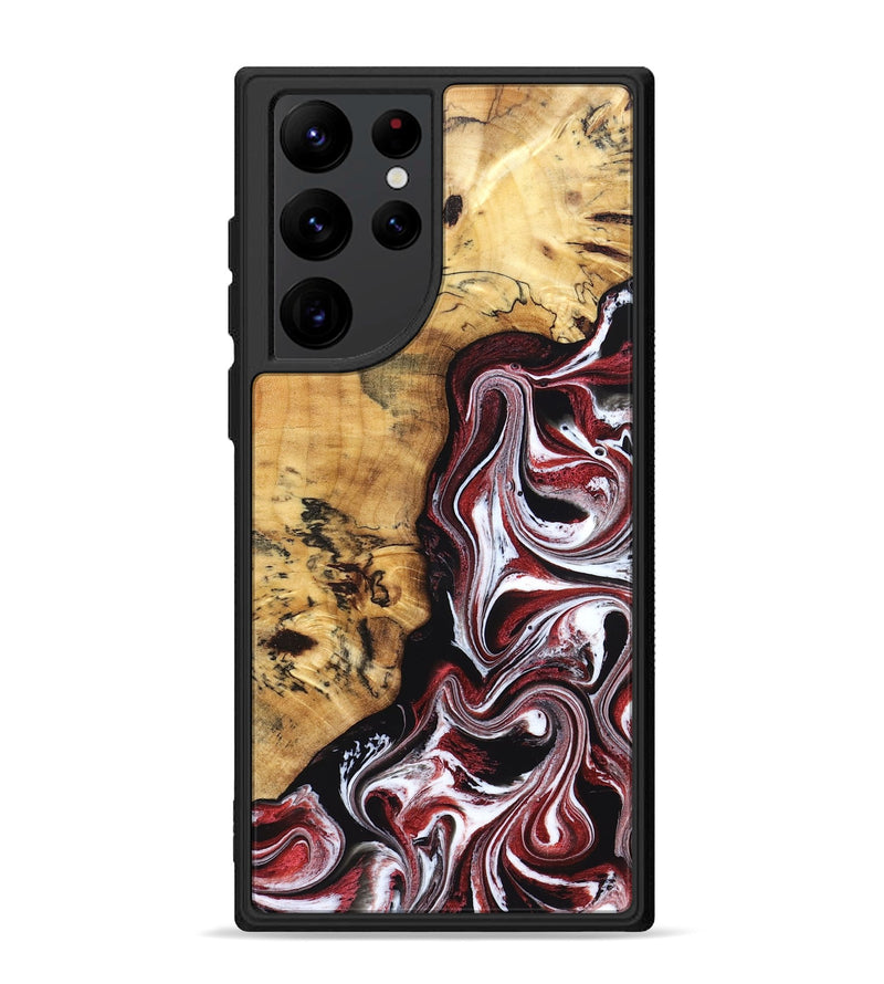 Galaxy S22 Ultra Wood Phone Case - Miller (Red, 832132)
