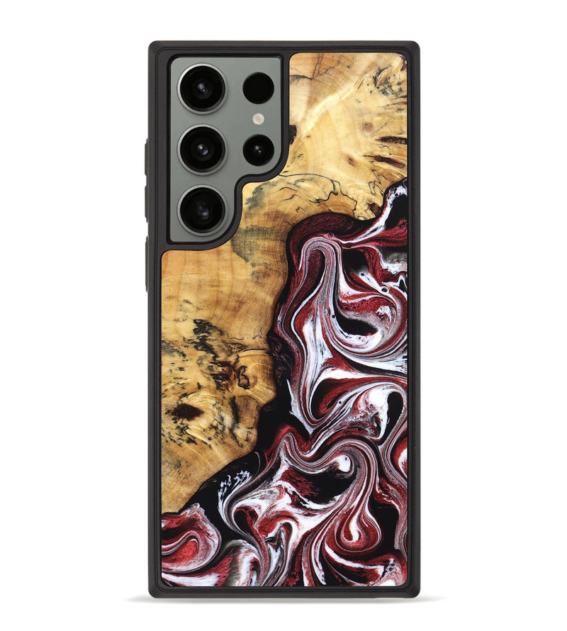 Galaxy S23 Ultra Wood Phone Case - Miller (Red, 832132)