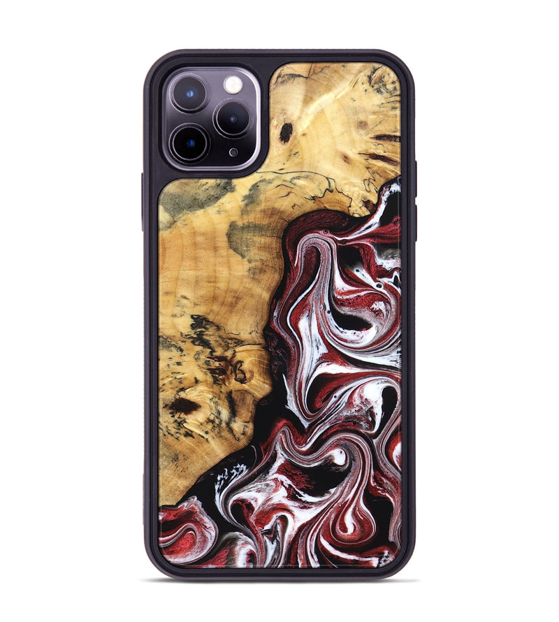 iPhone 11 Pro Max Wood Phone Case - Miller (Red, 832132)