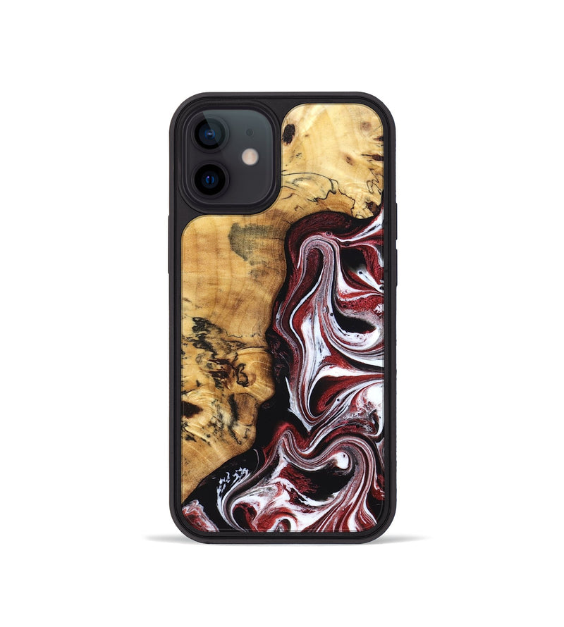 iPhone 12 mini Wood Phone Case - Miller (Red, 832132)