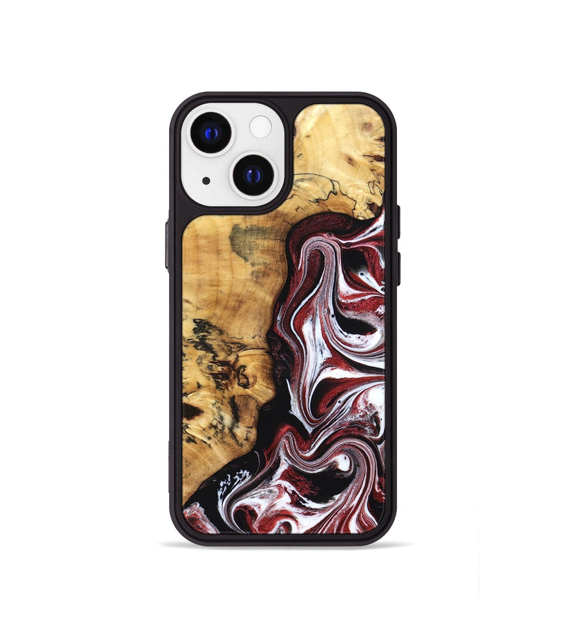 iPhone 13 mini Wood Phone Case - Miller (Red, 832132)