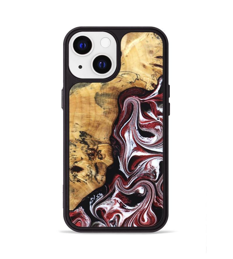 iPhone 13 Wood Phone Case - Miller (Red, 832132)