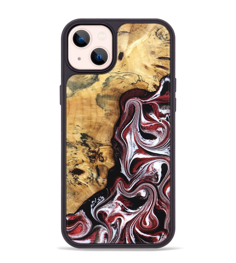 iPhone 14 Plus Wood Phone Case - Miller (Red, 832132)