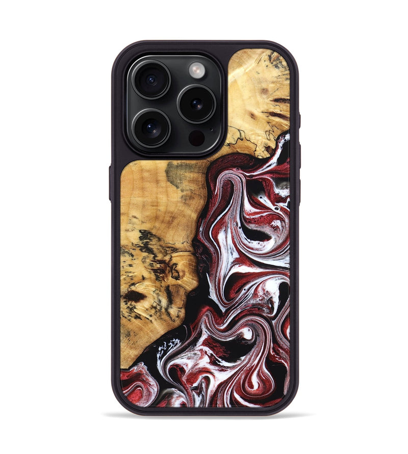 iPhone 15 Pro Wood Phone Case - Miller (Red, 832132)