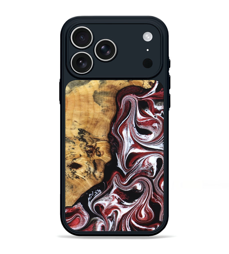iPhone 17 Pro Max Wood Phone Case - Miller (Red, 832132)