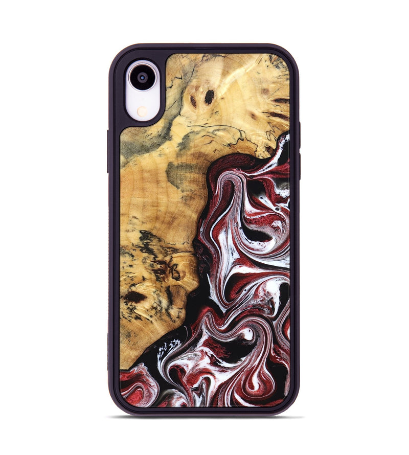 iPhone Xr Wood Phone Case - Miller (Red, 832132)