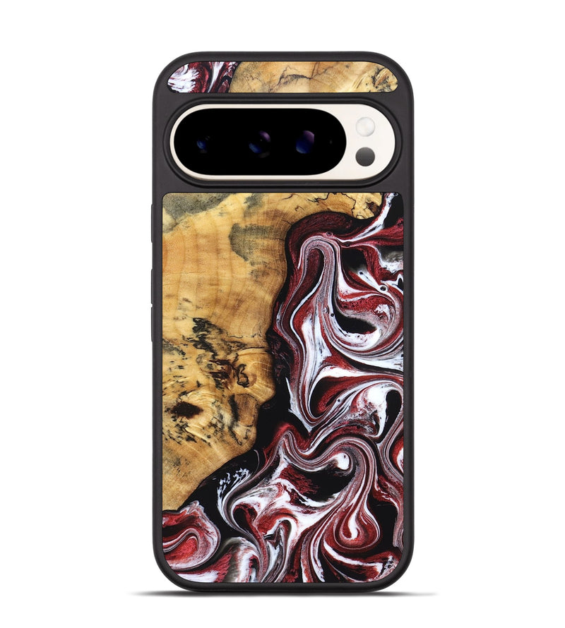 Pixel 9 Wood Phone Case - Miller (Red, 832132)