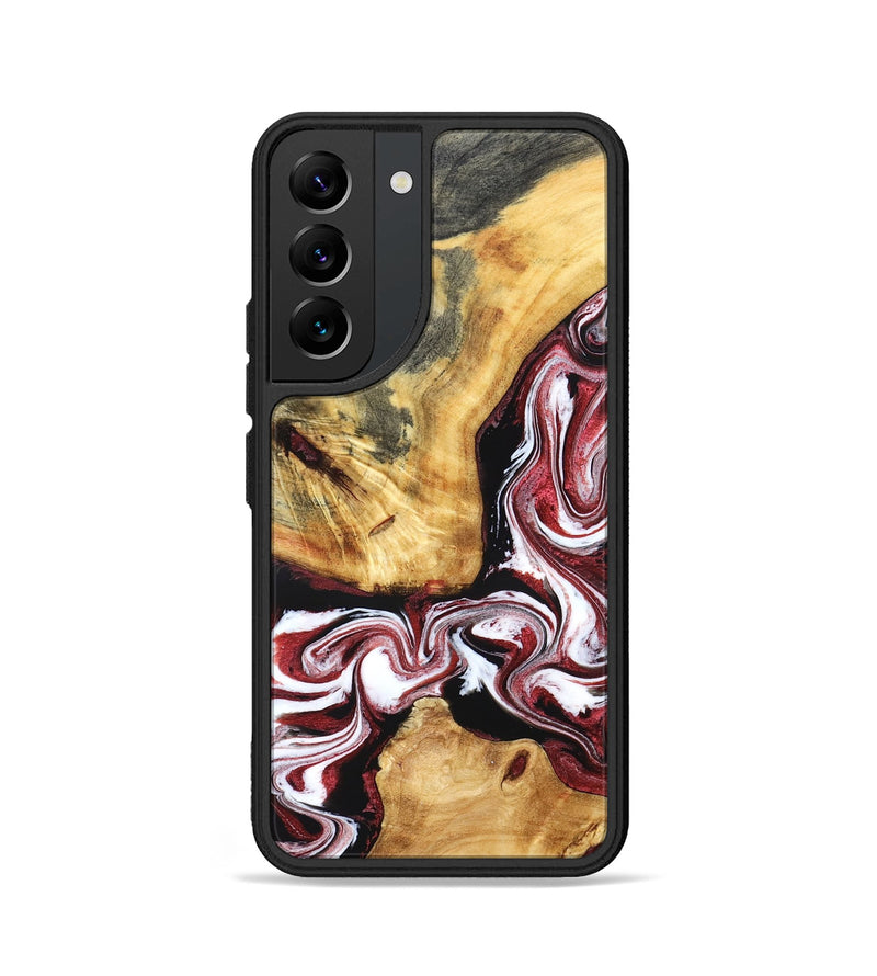 Galaxy S22 Wood Phone Case - Alethea (Red, 832133)