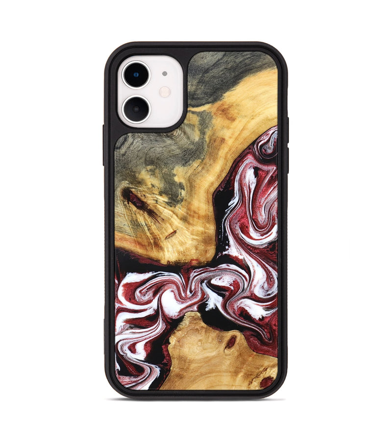 iPhone 11 Wood Phone Case - Alethea (Red, 832133)