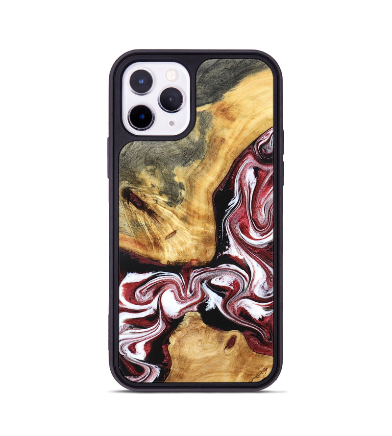 iPhone 11 Pro Wood Phone Case - Alethea (Red, 832133)