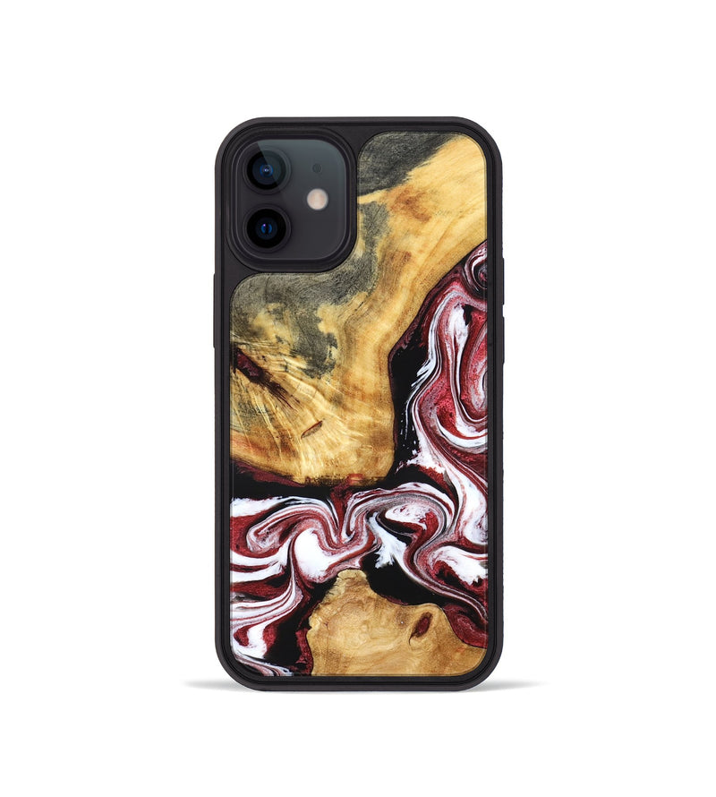 iPhone 12 mini Wood Phone Case - Alethea (Red, 832133)