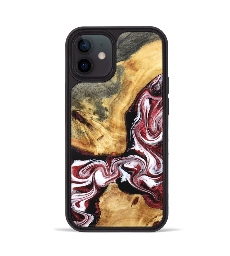 iPhone 12 Wood Phone Case - Alethea (Red, 832133)