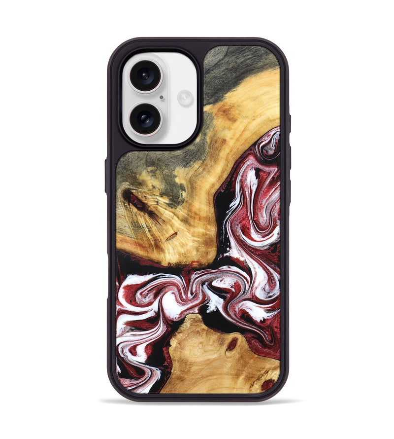 iPhone 17 Wood Phone Case - Alethea (Red, 832133)