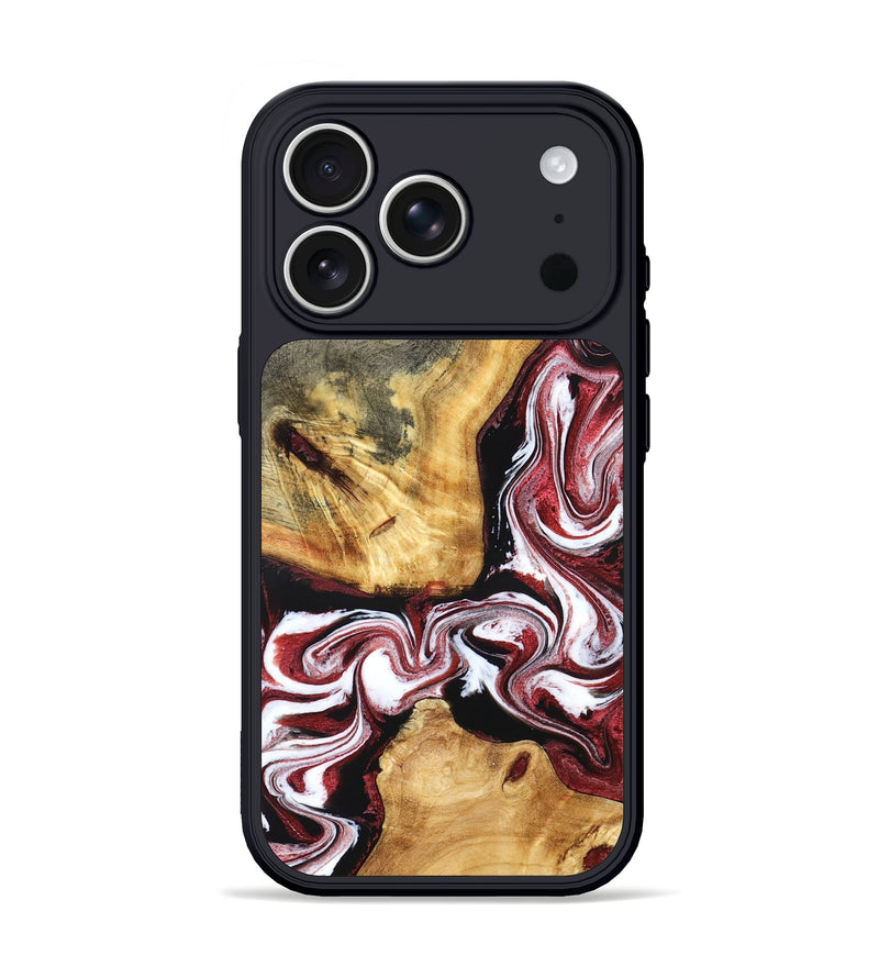 iPhone 17 Pro Wood Phone Case - Alethea (Red, 832133)