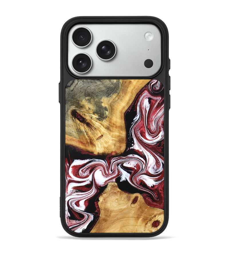 iPhone 18 Pro Max Wood Phone Case - Alethea (Red, 832133)